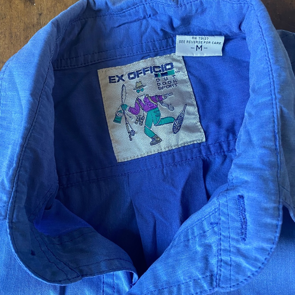 Exofficio Vibrant Blue Men's Shirt Jacket - Picture 2 of 3